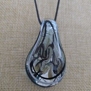 Artistic Glass Pendant Necklace